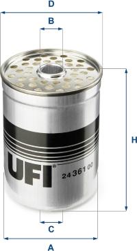 UFI 24.361.00 - Yanacaq filtri furqanavto.az
