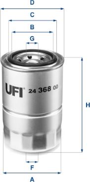 UFI 24.368.00 - Yanacaq filtri furqanavto.az