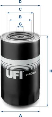 UFI 24.308.00 - Yanacaq filtri furqanavto.az