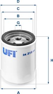 UFI 24.319.01 - Yanacaq filtri furqanavto.az