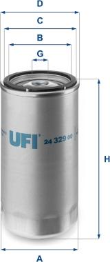 UFI 24.329.00 - Yanacaq filtri furqanavto.az