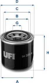 UFI 24.326.00 - Yanacaq filtri furqanavto.az