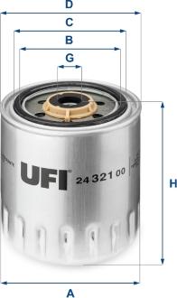 UFI 24.321.00 - Yanacaq filtri furqanavto.az