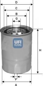 UFI 24.327.00 - Yanacaq filtri furqanavto.az