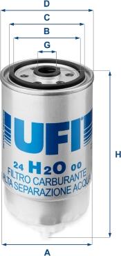 UFI 24.H2O.00 - Yanacaq filtri furqanavto.az