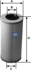 UFI 25.590.00 - Yağ filtri furqanavto.az
