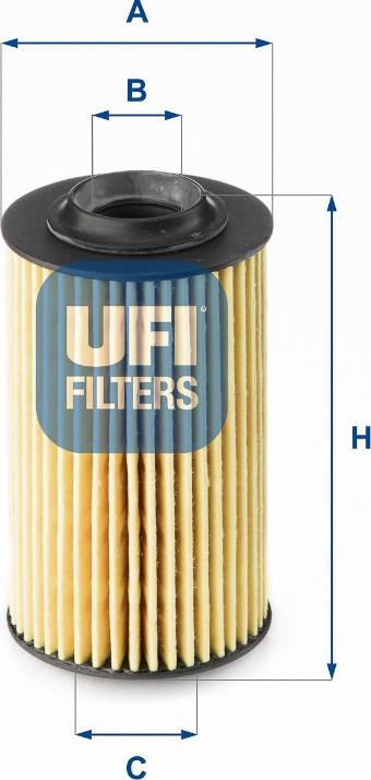 UFI 25.163.00 - Yağ filtri furqanavto.az