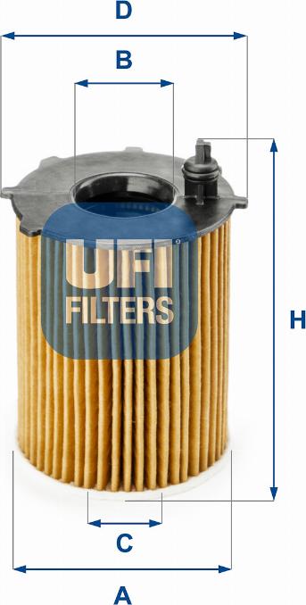 UFI 25.187.00 - Yağ filtri furqanavto.az