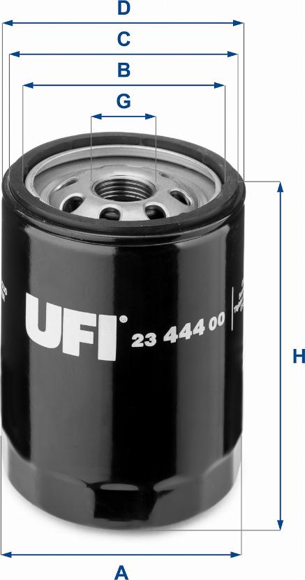 UFI 23.444.00 - Yağ filtri furqanavto.az