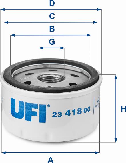 UFI 23.418.00 - Yağ filtri furqanavto.az