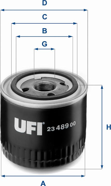 UFI 23.489.00 - Yağ filtri furqanavto.az