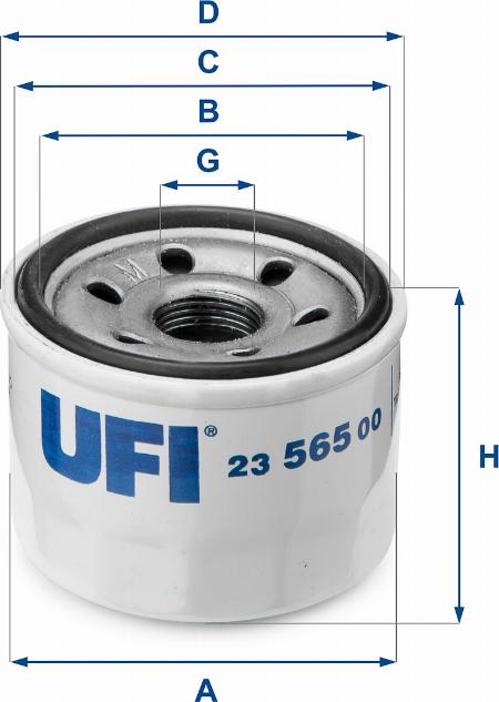 UFI 23.565.00 - Yağ filtri furqanavto.az