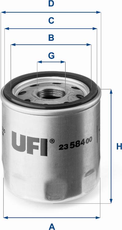 UFI 23.584.00 - Yağ filtri furqanavto.az