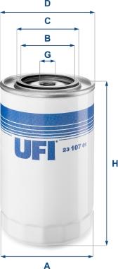 UFI 23.107.01 - Yağ filtri furqanavto.az