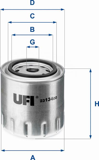 UFI 23.134.00 - Yağ filtri furqanavto.az