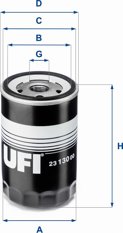 UFI 23.130.00 - Yağ filtri furqanavto.az