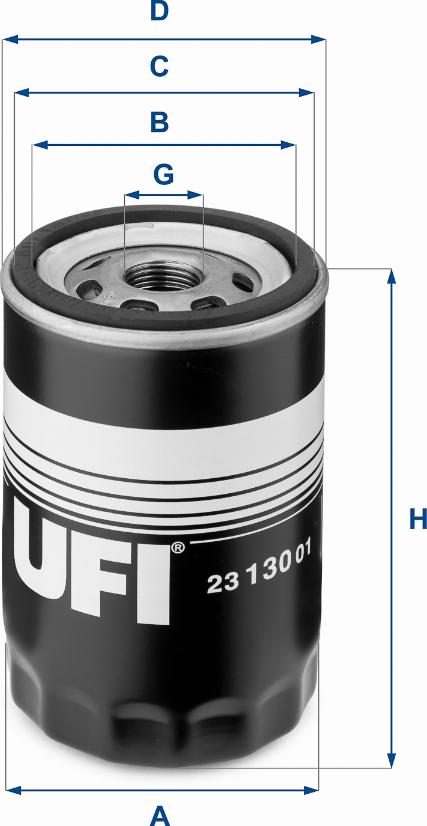 UFI 23.130.01 - Yağ filtri furqanavto.az