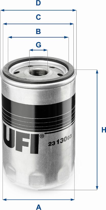 UFI 23.130.03 - Yağ filtri furqanavto.az