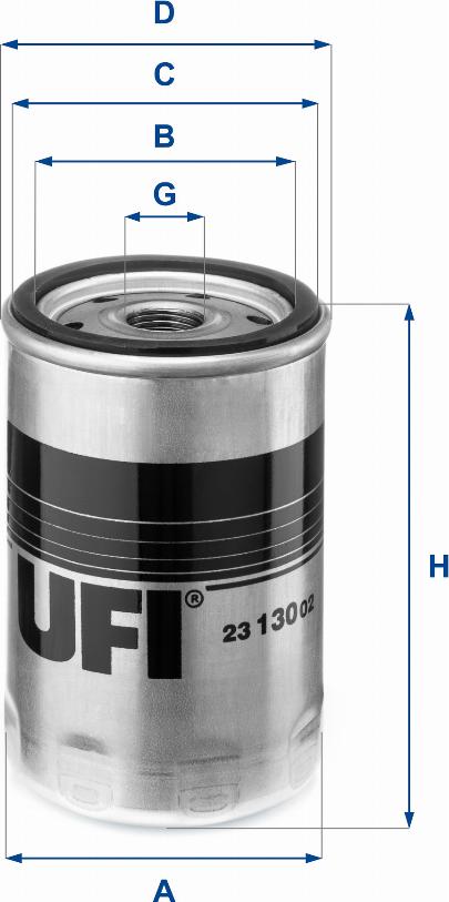 UFI 23.130.02 - Yağ filtri furqanavto.az