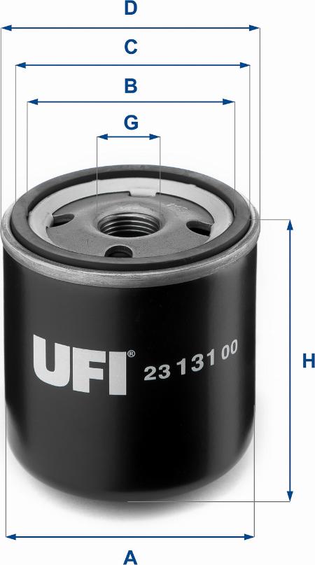 UFI 23.131.00 - Yağ filtri furqanavto.az