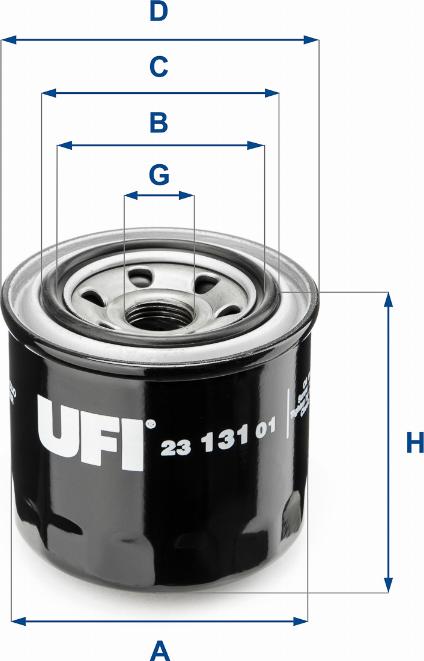 UFI 23.131.01 - Yağ filtri furqanavto.az