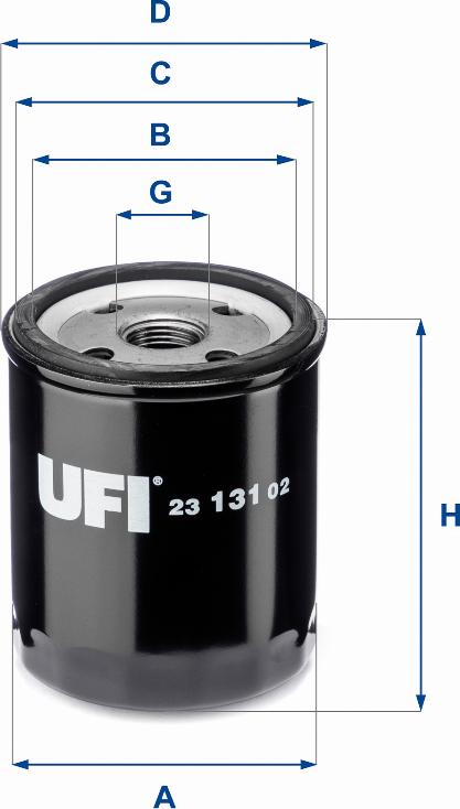 UFI 23.131.02 - Yağ filtri furqanavto.az