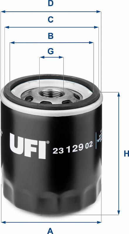 UFI 23.129.02 - Yağ filtri furqanavto.az
