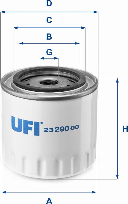 UFI 23.290.00 - Yağ filtri furqanavto.az