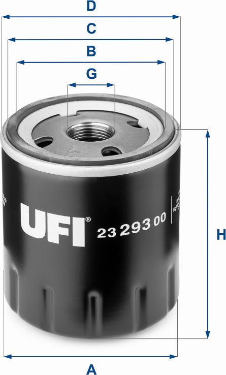 UFI 23.293.00 - Yağ filtri furqanavto.az