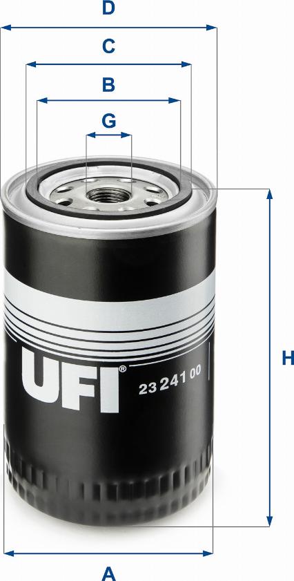 UFI 23.241.00 - Yağ filtri furqanavto.az