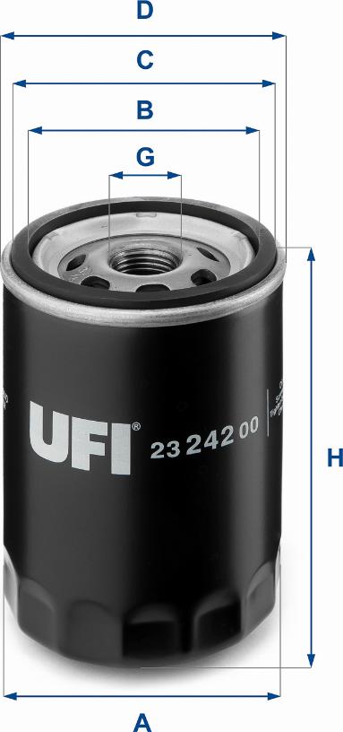 UFI 23.242.00 - Yağ filtri furqanavto.az