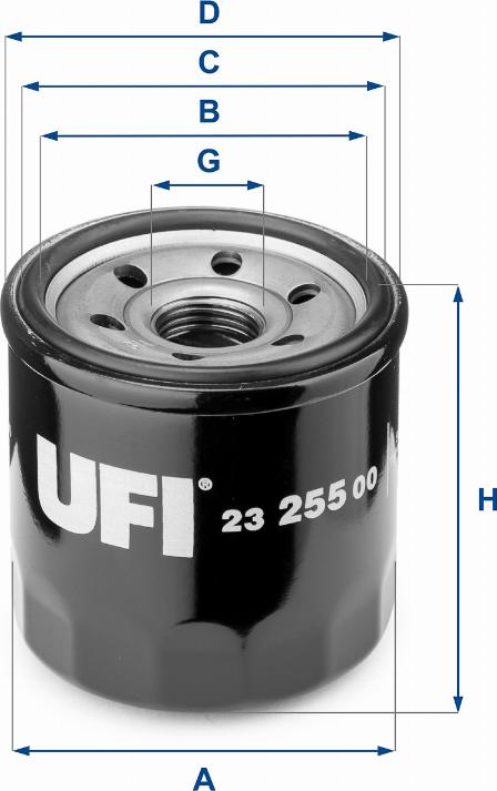 UFI 23.255.00 - Yağ filtri furqanavto.az