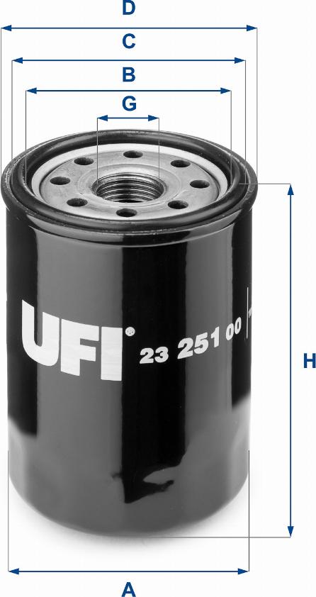 UFI 23.251.00 - Yağ filtri furqanavto.az