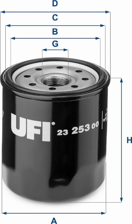 UFI 23.253.00 - Yağ filtri furqanavto.az