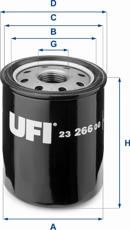 UFI 23.266.00 - Yağ filtri furqanavto.az