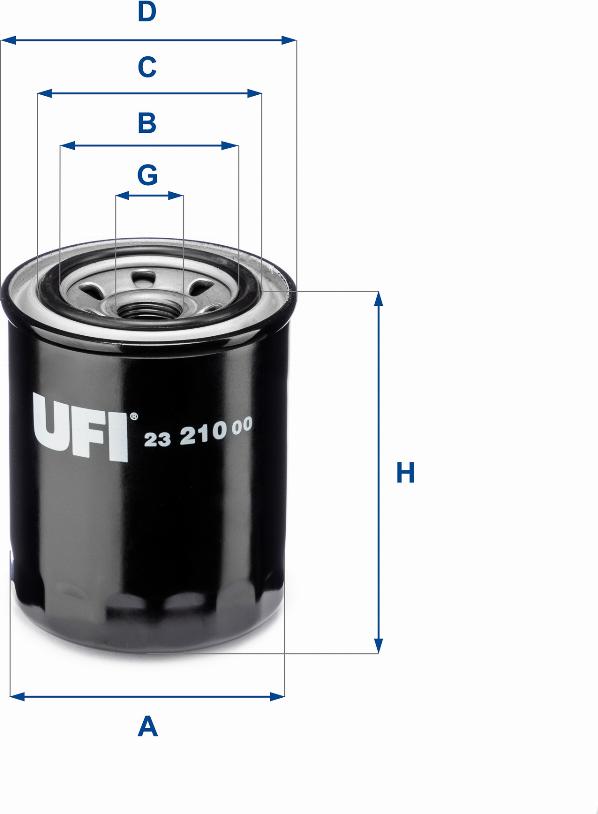 UFI 23.210.00 - Yağ filtri furqanavto.az