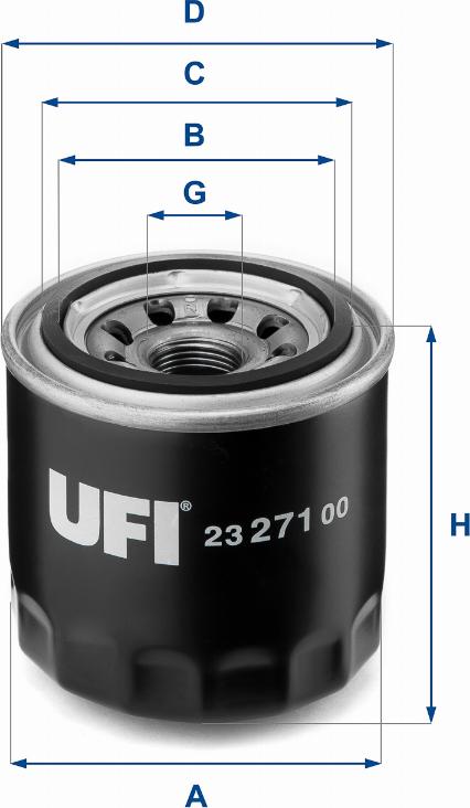 UFI 23.271.00 - Yağ filtri furqanavto.az
