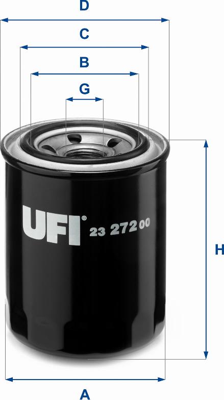UFI 23.272.00 - Yağ filtri furqanavto.az