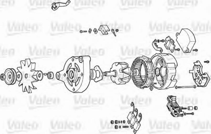 Valeo 9AL5050K - Gərginlik tənzimləyicisi, alternator furqanavto.az