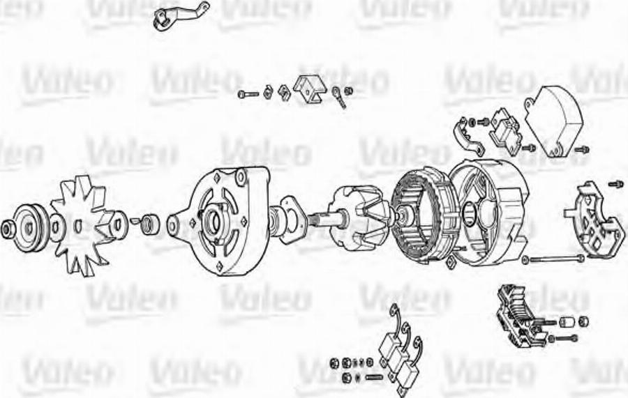 Valeo 9AL2600G - Gərginlik tənzimləyicisi, alternator furqanavto.az