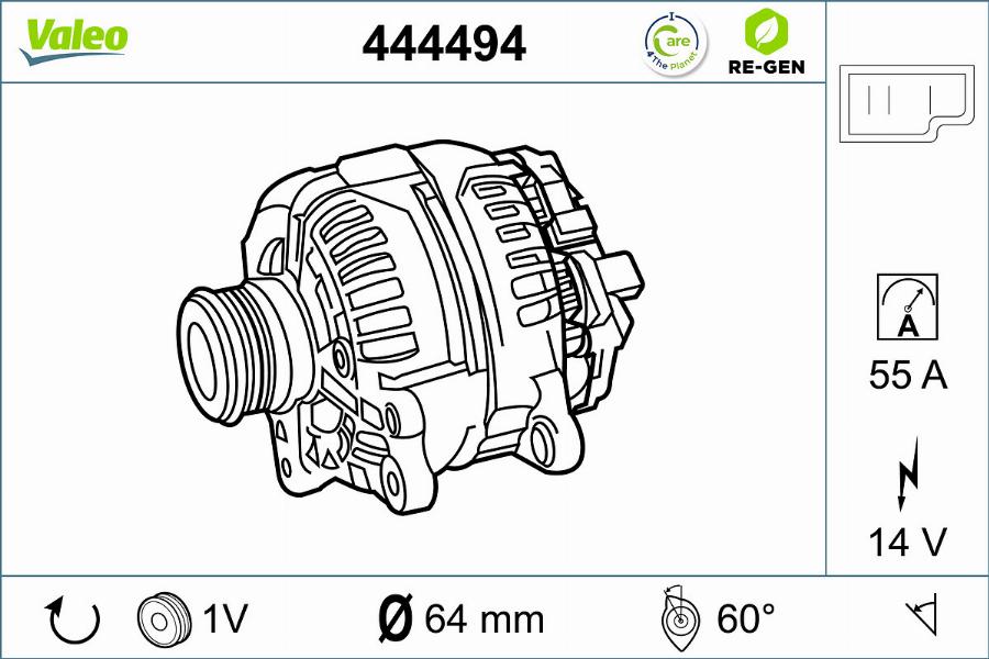 Valeo 444494 - Alternator furqanavto.az