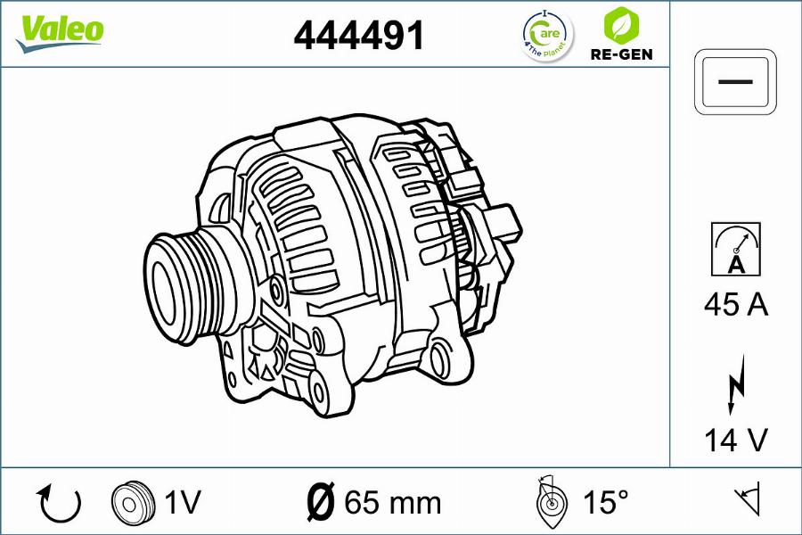 Valeo 444491 - Alternator furqanavto.az