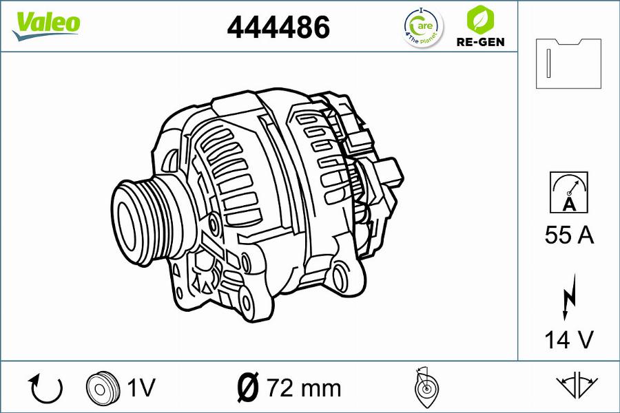 Valeo 444486 - Alternator furqanavto.az