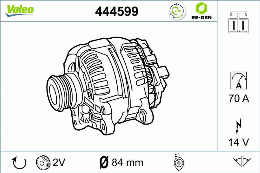 Valeo 444599 - Alternator furqanavto.az