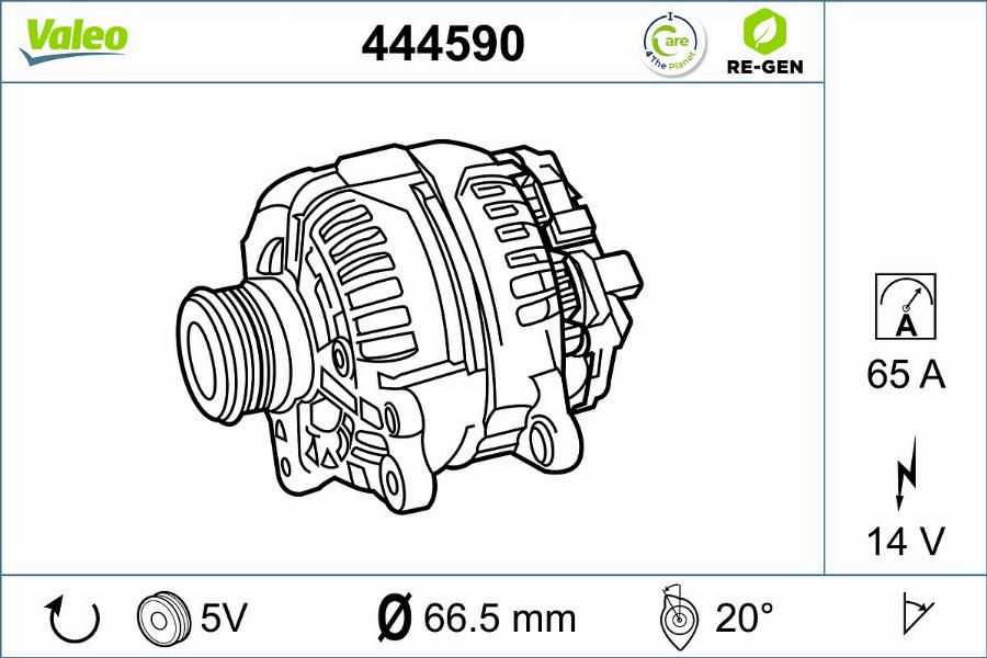 Valeo 444590 - Alternator furqanavto.az