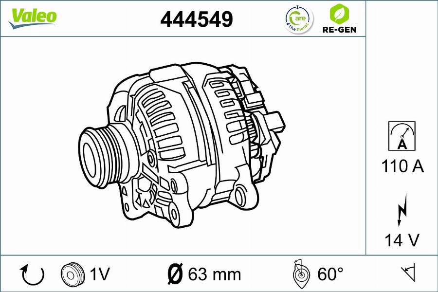 Valeo 444549 - Alternator furqanavto.az