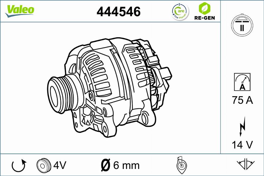 Valeo 444546 - Alternator furqanavto.az