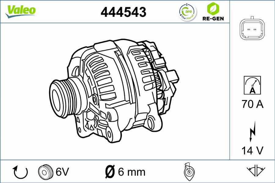 Valeo 444543 - Alternator furqanavto.az