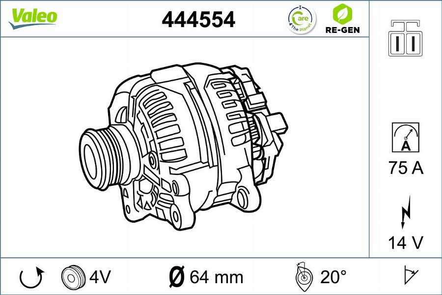 Valeo 444554 - Alternator furqanavto.az