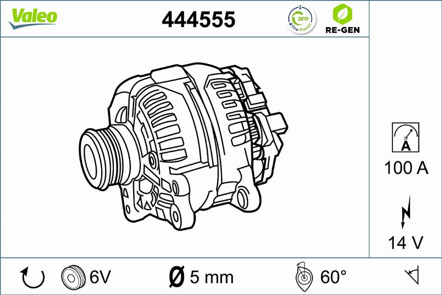 Valeo 444555 - Alternator furqanavto.az